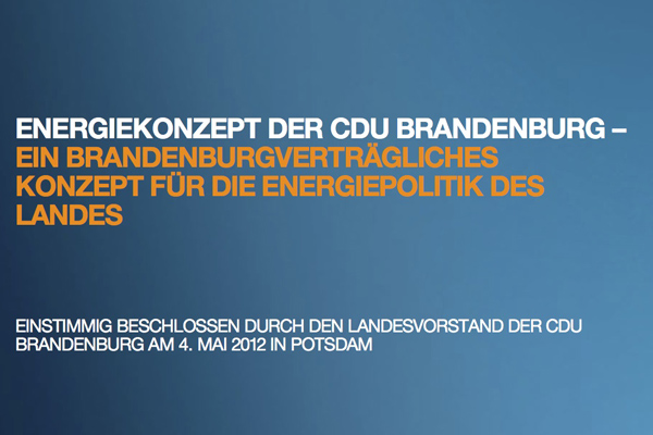 Konzept fr Energiepolitik