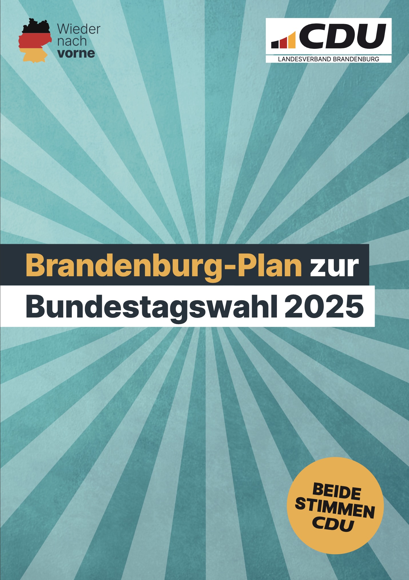 Unser Brandenburg-Plan zur Bundestagswahl