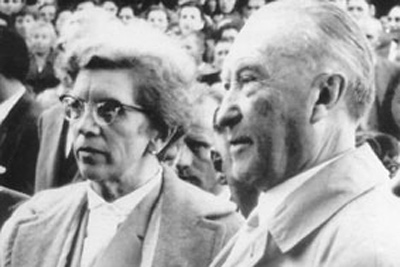 Dr. Lena Ohnesorge und Dr. Konrad Adenauer (Foto: Dr. Hans-Joachim Gutschmidt) 