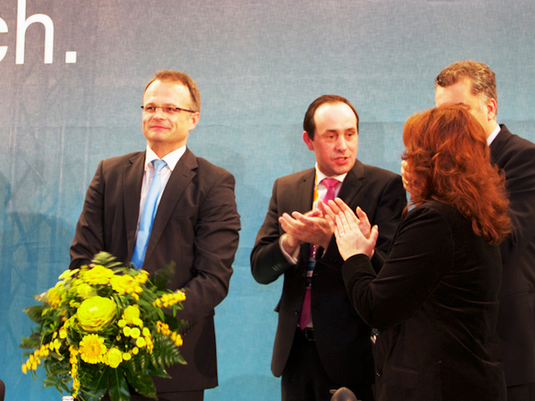 Prof. Michael Schierack nach seiner Wiederwahl zum Landesvorsitzenden der CDU Brandenburg