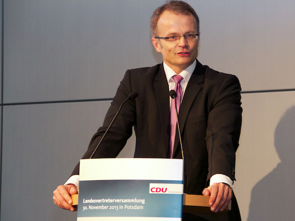 Landesvorsitzender Prof. Dr. Michael Schierack MdL zum Spitzenkandidaten der CDU Brandenburg für die Landtagswahl 2014 gewählt