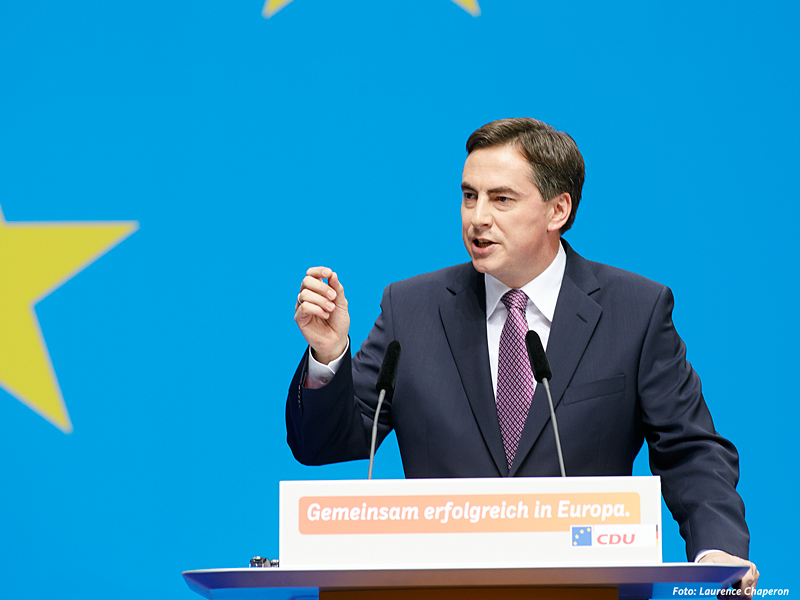 Spitzenkandidat der CDU Deutschlands zur Europawahl, David McAllister