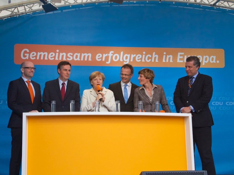 Dr. Angela Merkel und David McAllister in Wittenberge