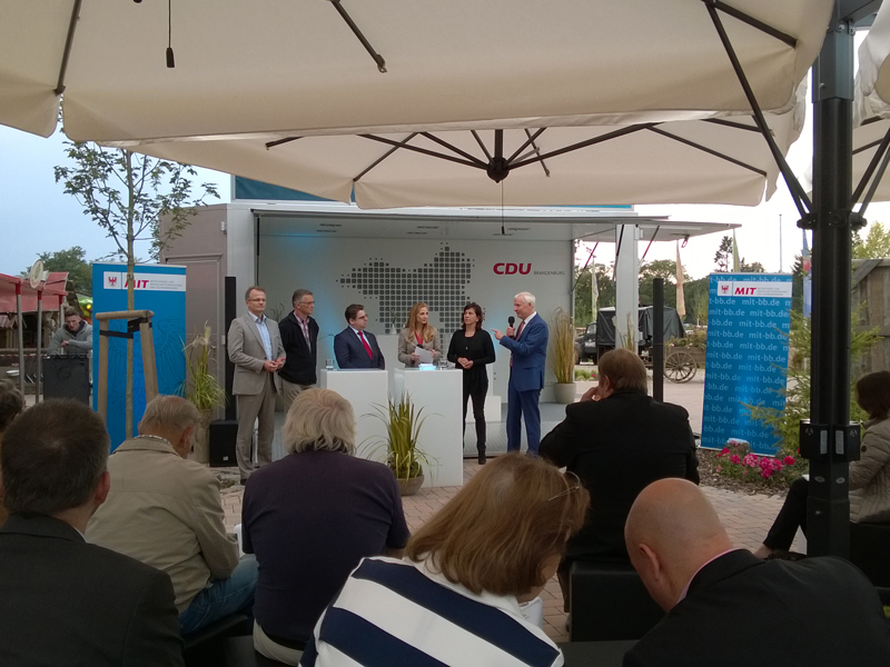 Unser Spitzenkandidat Michael Schierack in Wustermark