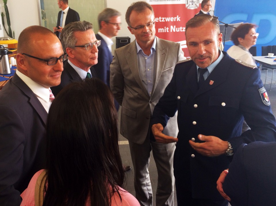 Thomas de Mazire und Michael Schierack 