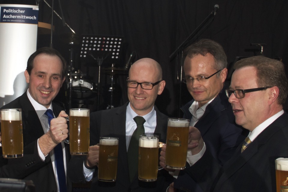 von links: Ingo Senftleben, Peter Tauber, Michael Schierack, Michael Stbgen 